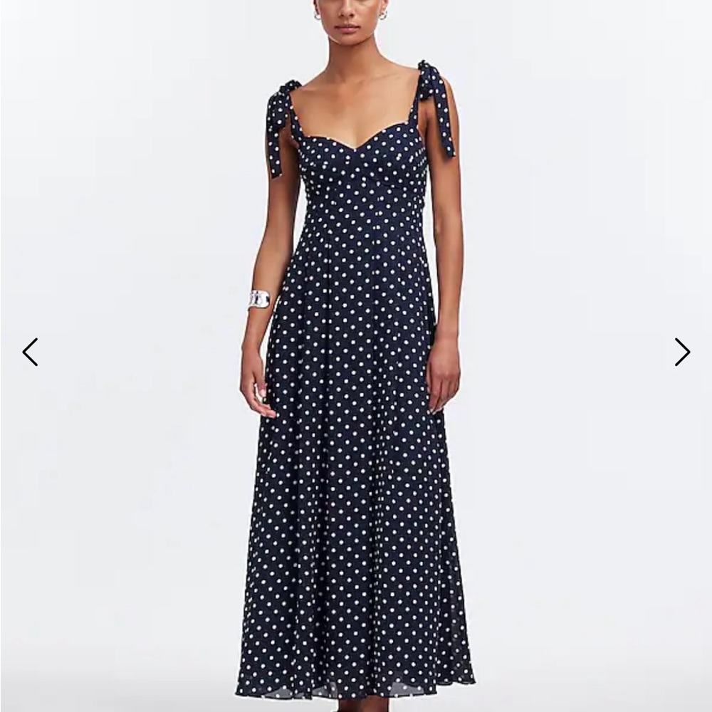 Madewelll Polka Dot Sweetheart Maxi Dress